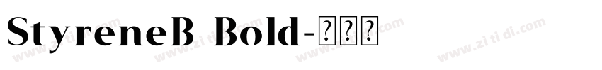 StyreneB Bold字体转换